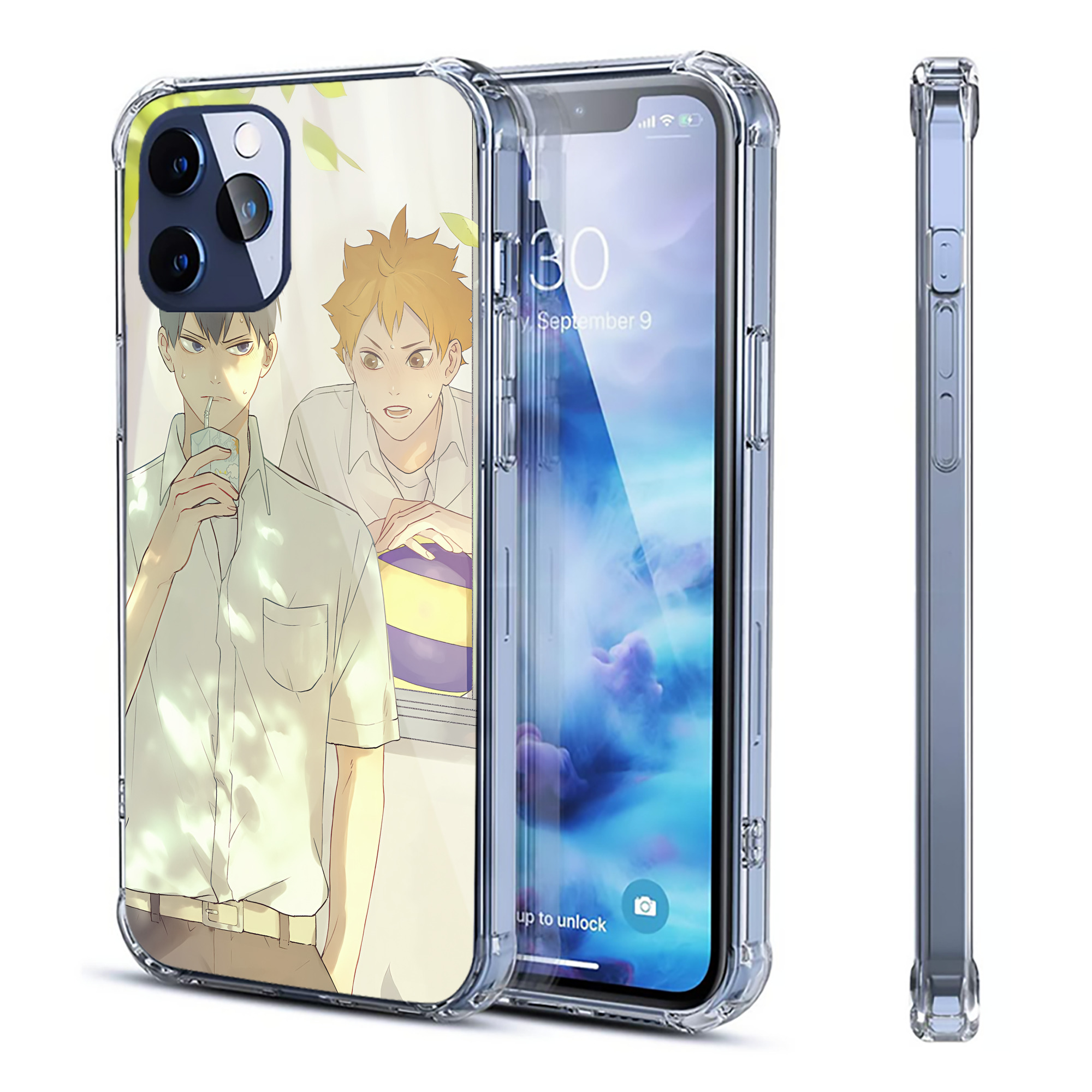 （画像用） ハイキュー!! Haikyu!! 【iPhone 12シリーズ対応】透明スマホケース（クリアソフトケース）